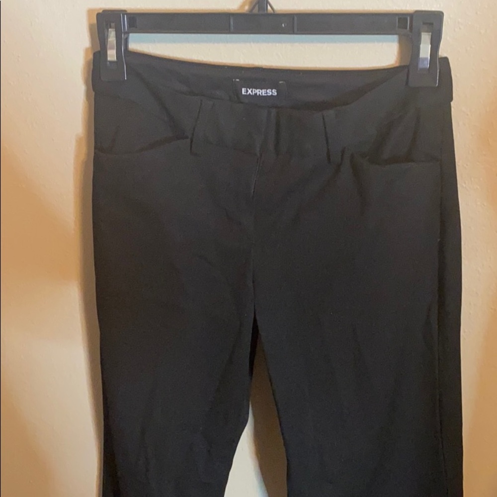 Black Editor Slim low rise work slacks